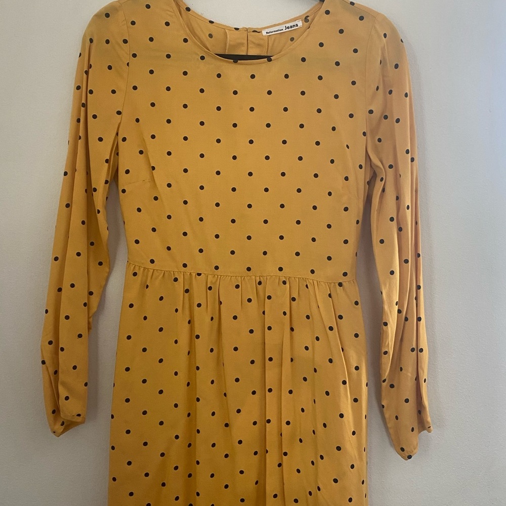 REFORMATION long sleeve mini dress, size M
